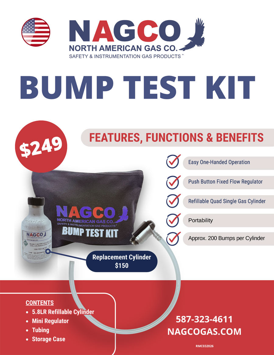 NAGCO Bump Test Kit | N10-3001-000