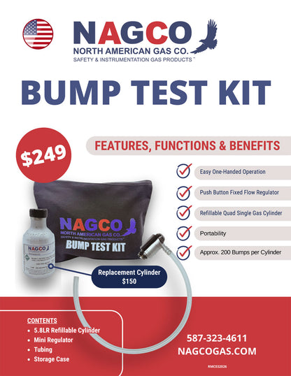 NAGCO Bump Test Kit | N10-3001-000