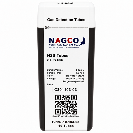 [NEW] Hydrogen Sulfide (H2S) Detector Tubes | Standard Range: 0.5–10 ppm | N10-103-03