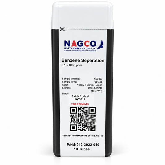 Benzene Separation Tubes | Standard Range: 0.1-1000ppm | N012-3022-010