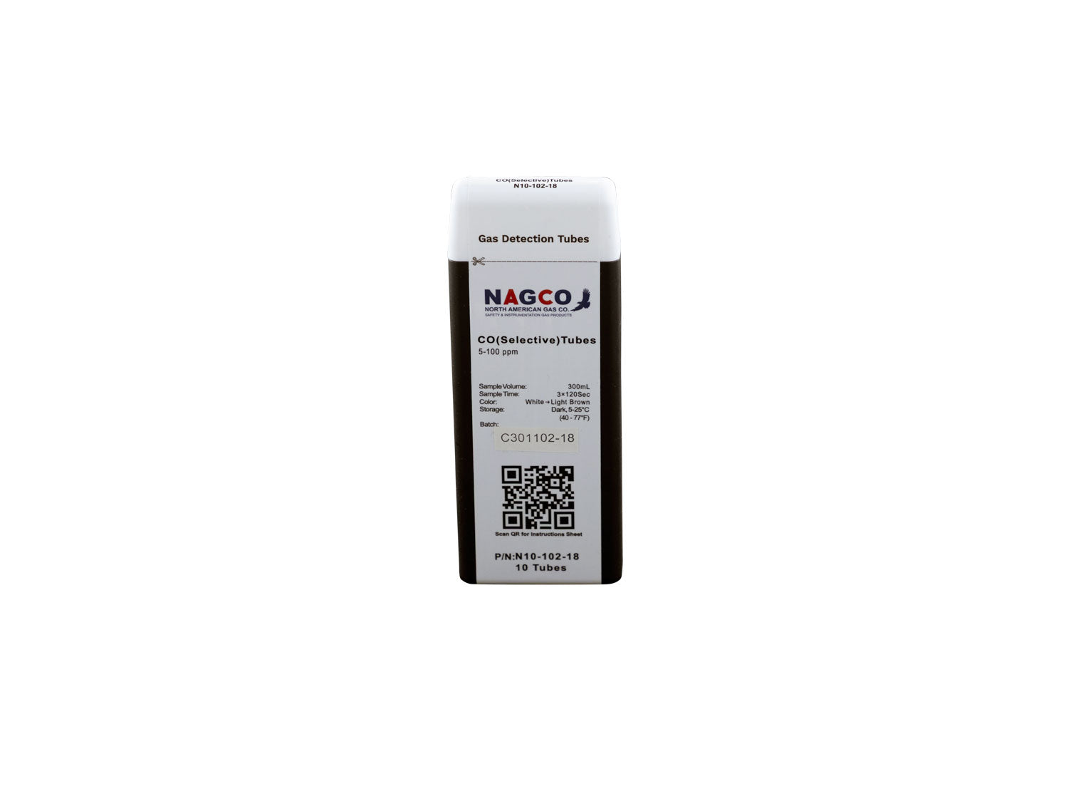 Carbon Monoxide (CO) Detector Tubes | Standard Range: 5-100ppm