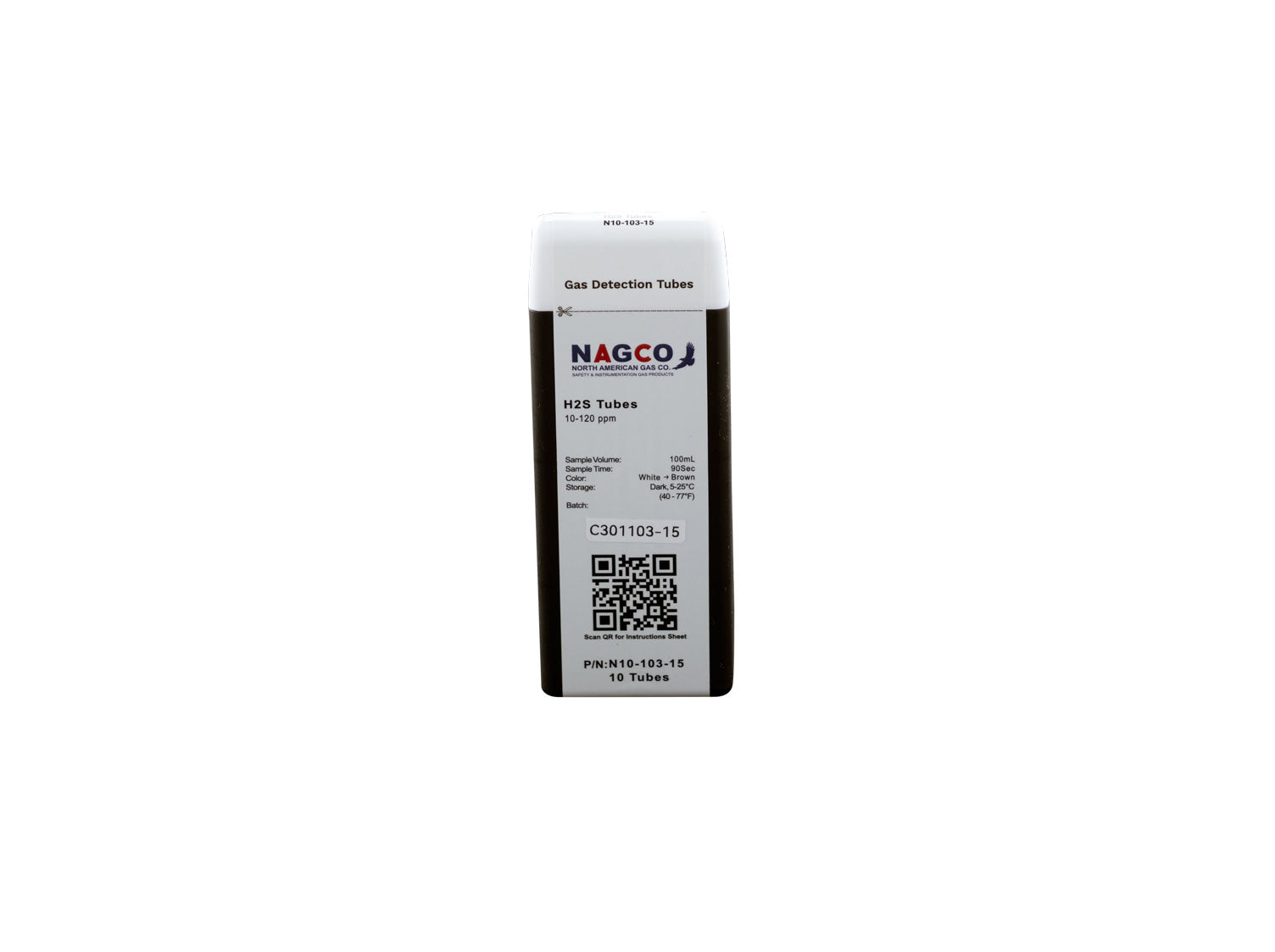 Hydrogen Sulfide (H2S) Detector Tubes | Standard Range: 10-120ppm