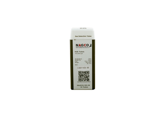 Hydrogen Sulfide (H2S) Detector Tubes | Standard Range: 100-2000ppm