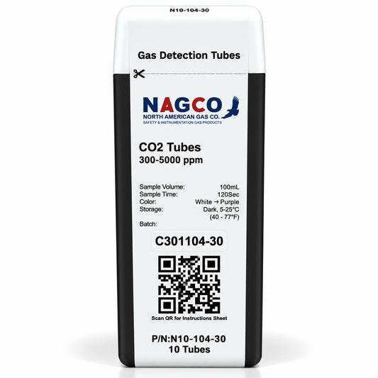 Carbon Dioxide (CO2) Detector Tubes | Standard Range: 300-5000ppm | N10-104-30