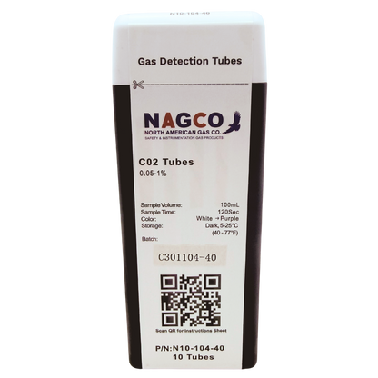 N10-104-40 NAGCO C02 gas detector tubes
