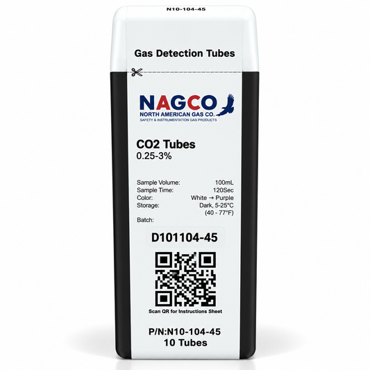 Carbon Dioxide (CO2) Detector Tubes | Standard Range: 0.25-3% | N10-104-45