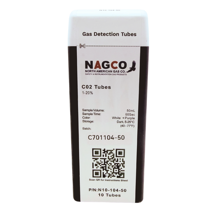 N10-104-50 NAGCO C02 gas detector tubes