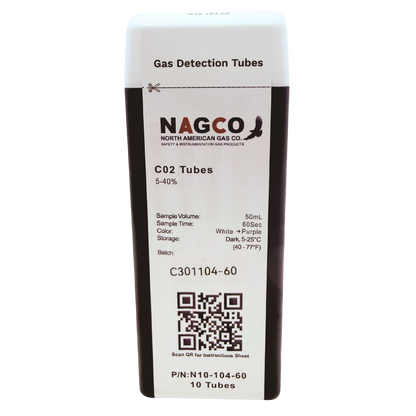 N10-104-60 NAGCO C02 gas detector tubes