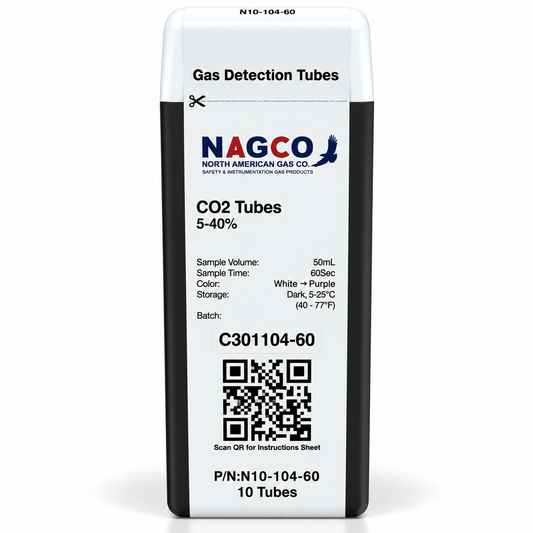 Carbon Dioxide (CO2) Detector Tubes | Standard Range: 5-40% | N10-104-60
