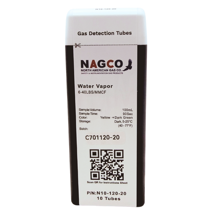 N10-120-20 NAGCO Water Vapor gas detector tube
