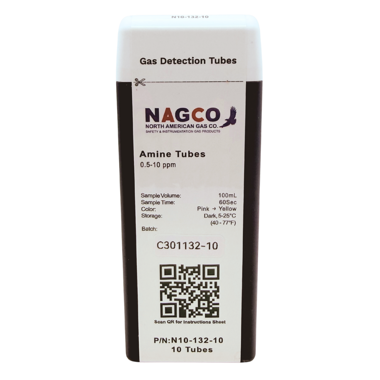 N10-132-10 NAGCO Amine gas detector tubes