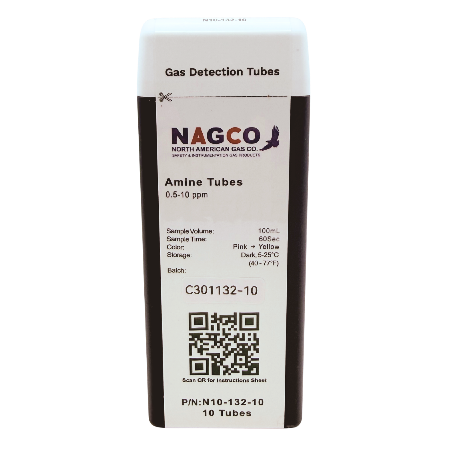 N10-132-10 NAGCO Amine gas detector tubes