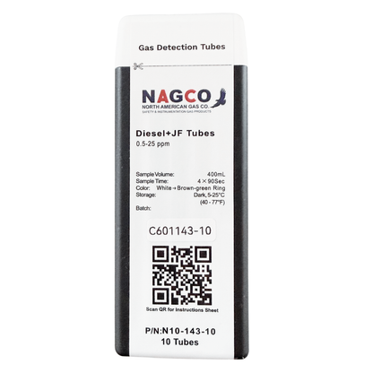 Diesel & Jet Fuel Detector Tubes | Standard Range: 0.5-25ppm | N10-143-10