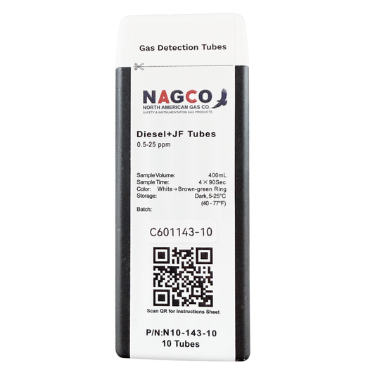 Diesel & Jet Fuel Detector Tubes | Standard Range: 0.5-25ppm | N10-143-10